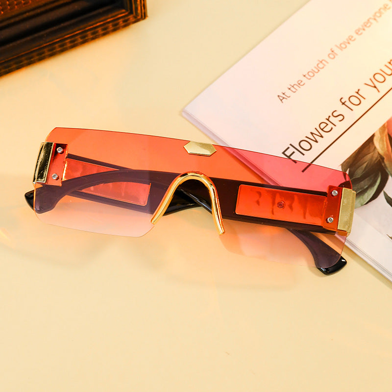 Damen geometrische Statement-Sonnenbrille Brehn