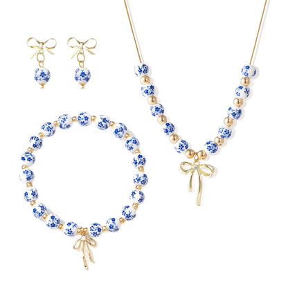 Florale Perlen-Charm-Armband Brehn