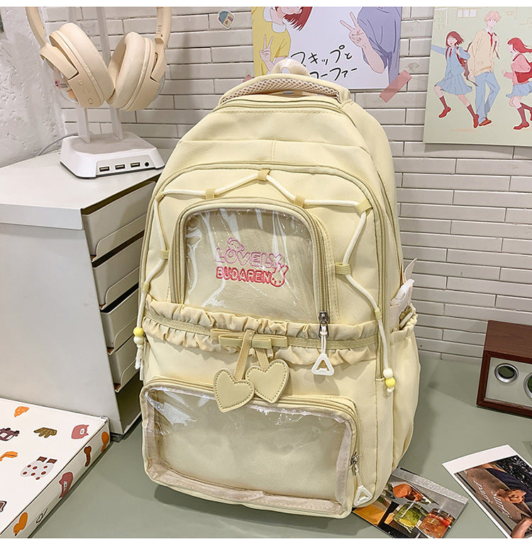 Transparenter Fronttasche Freizeit Rucksack Brehn