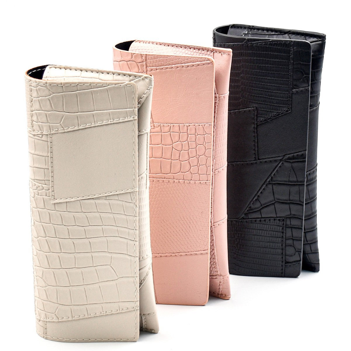 Luxus Krokodilleder Prägung Clutch Geldbörse Brehn
