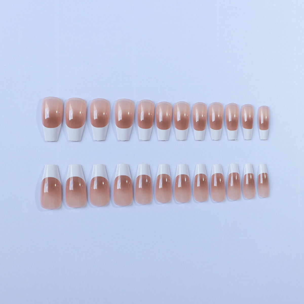 Elegantes Gel Französisch Tipp Nagelkunst Set