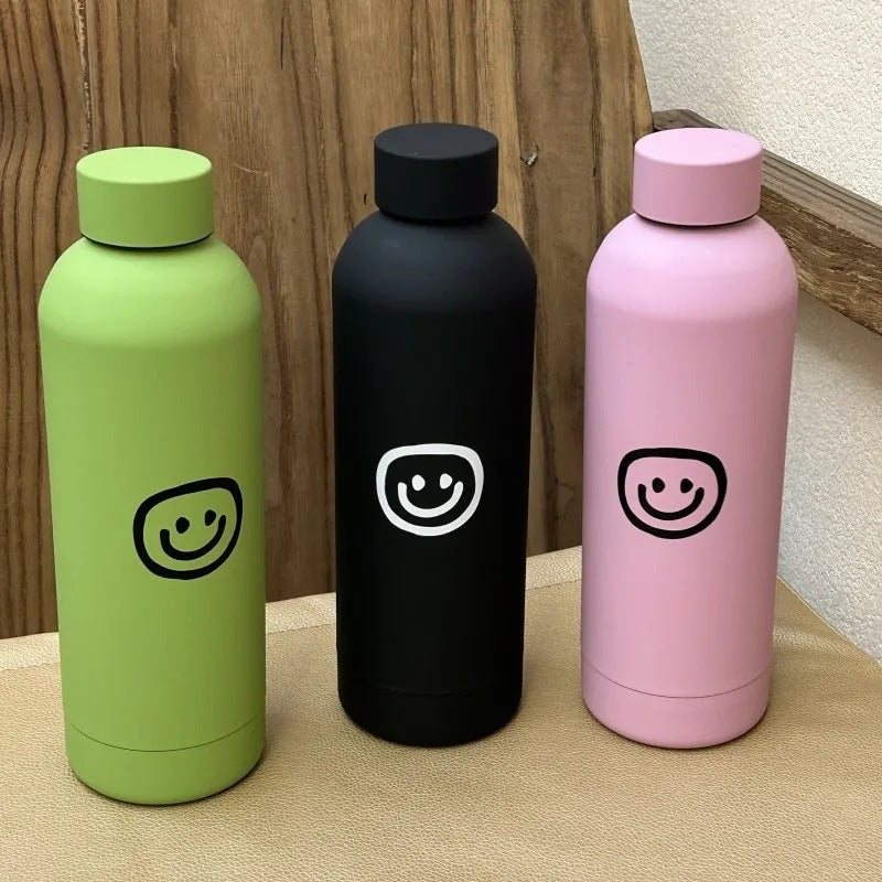 Damen Isolierflasche mit kreativem Smiley-Design Brehn