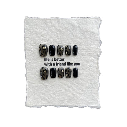 Artisanales Tierdruck Press-On Nagelset