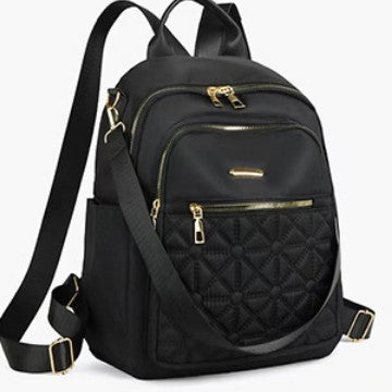 Elegante gesteppte Multi-Taschen-Rucksack Brehn