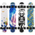 Künstlerisch mit Löwenmotiv verziertes Longboard Brehn