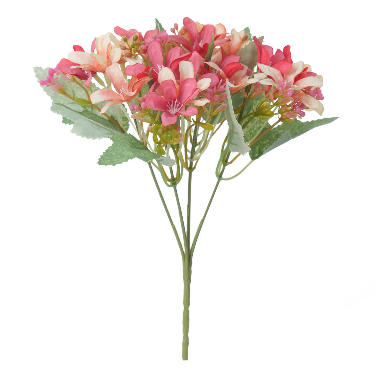 Lebensechte gemischte Blumenarrangement