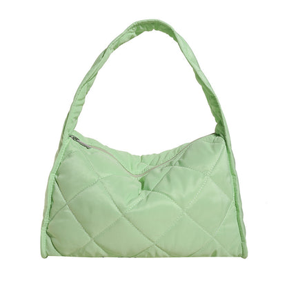 Gepolsterte Puff-Schultertasche