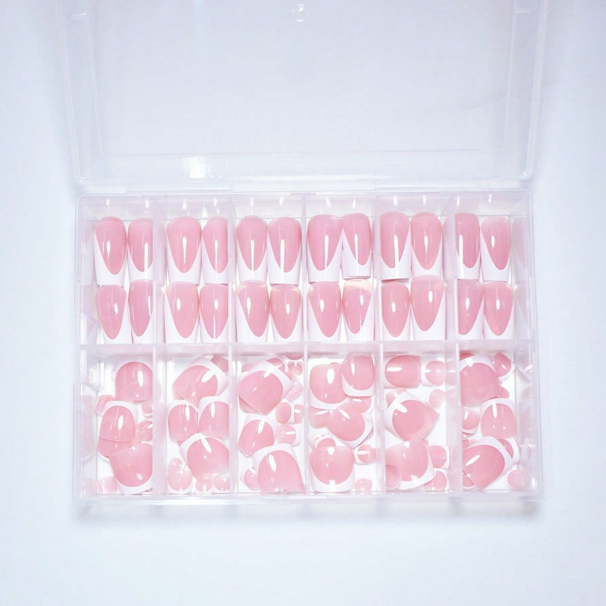 Premium French Tip Press-On Nail Set Brehn
