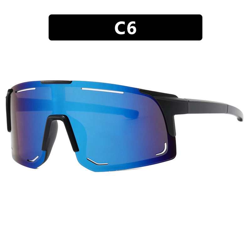 Damen sportliche Sonnenbrille mit integriertem UV-Schutz und großem Sichtfeld Brehn