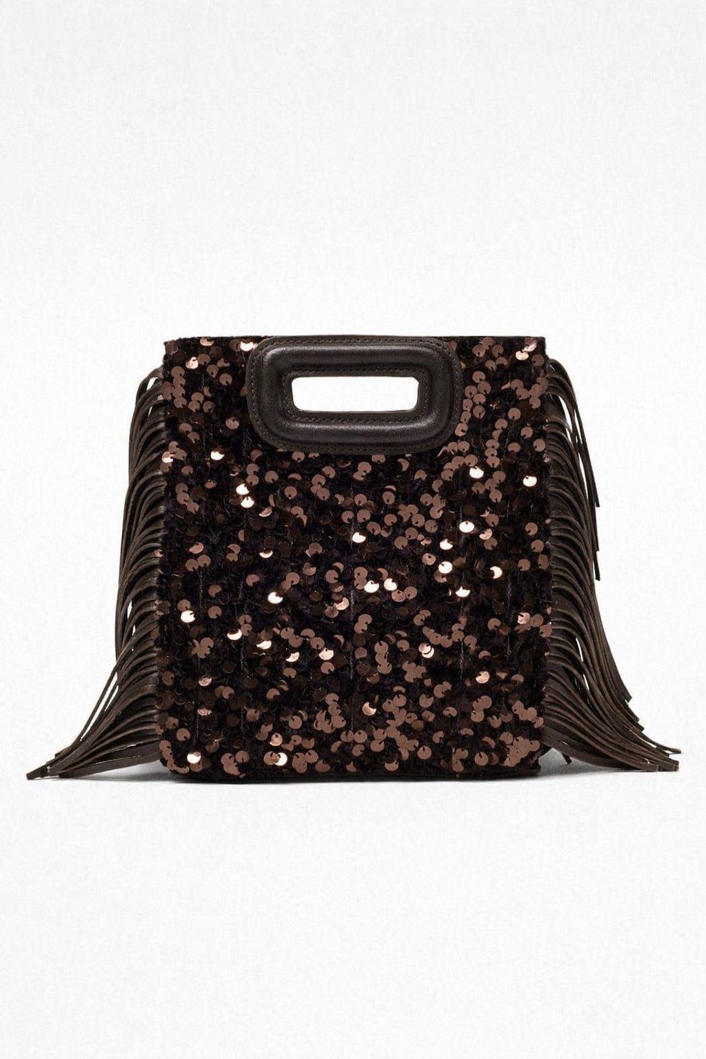 Fransierter Pailletten Clutch