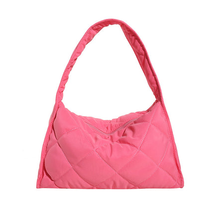 Gepolsterte Puff-Schultertasche