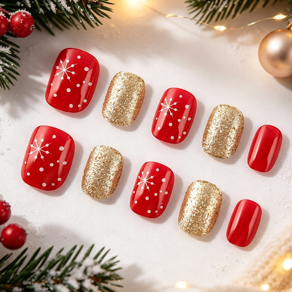 Winter-Themen Gel-Nagelkunst Set Brehn