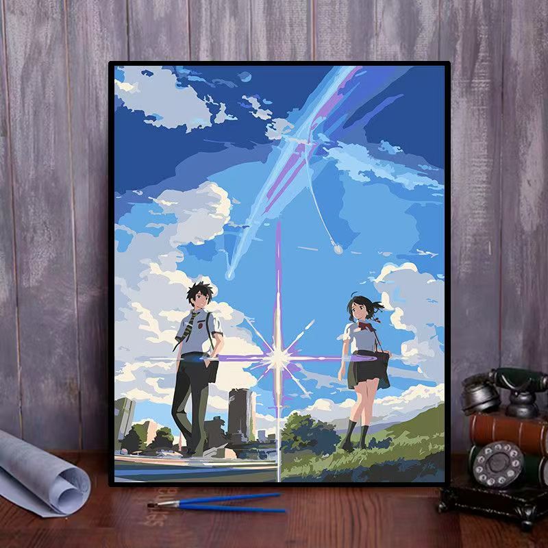 Anime-inspirierte Landschafts-Kunst Druck Brehn