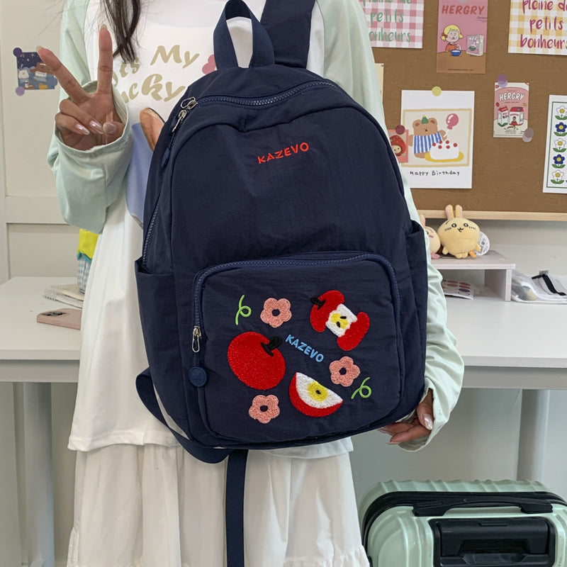 Besticketer Obst-Themen Schulrucksack