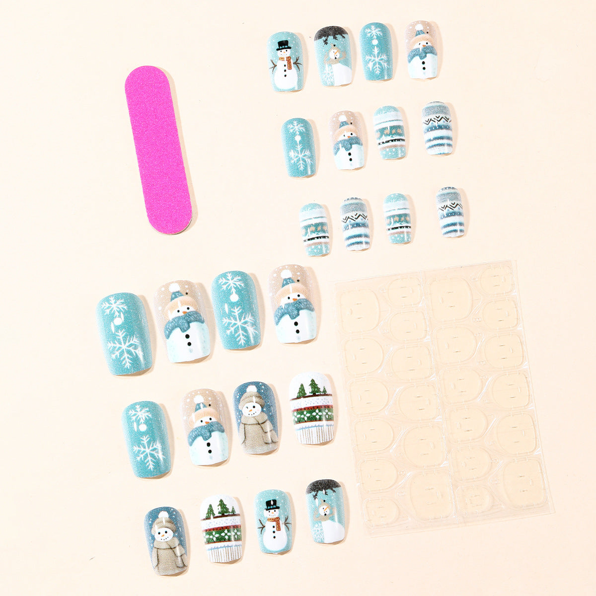 Winter-Themen 3D Nagelkunst Set Brehn