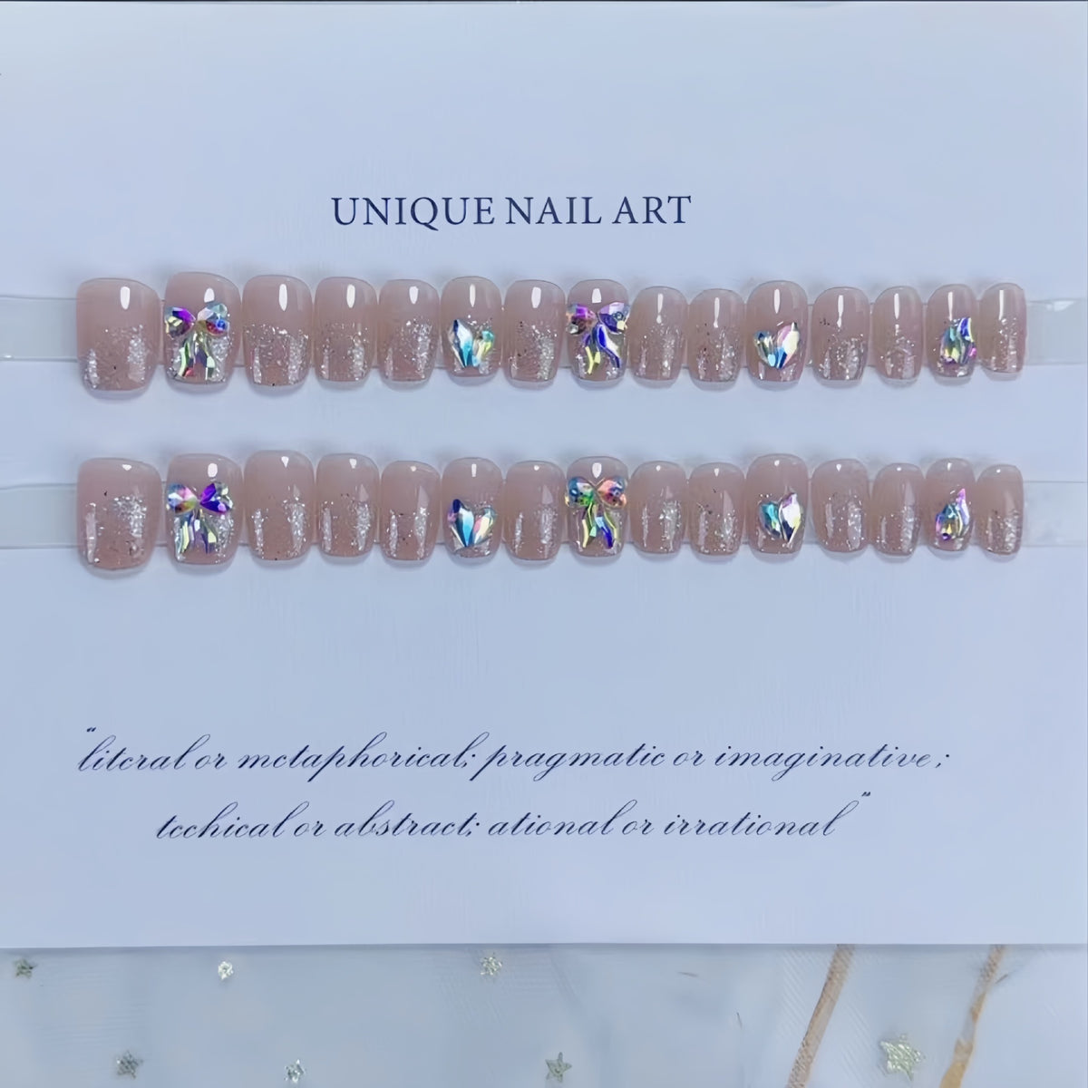 Künstlerisches Strass-Nagelkunst-Set Brehn