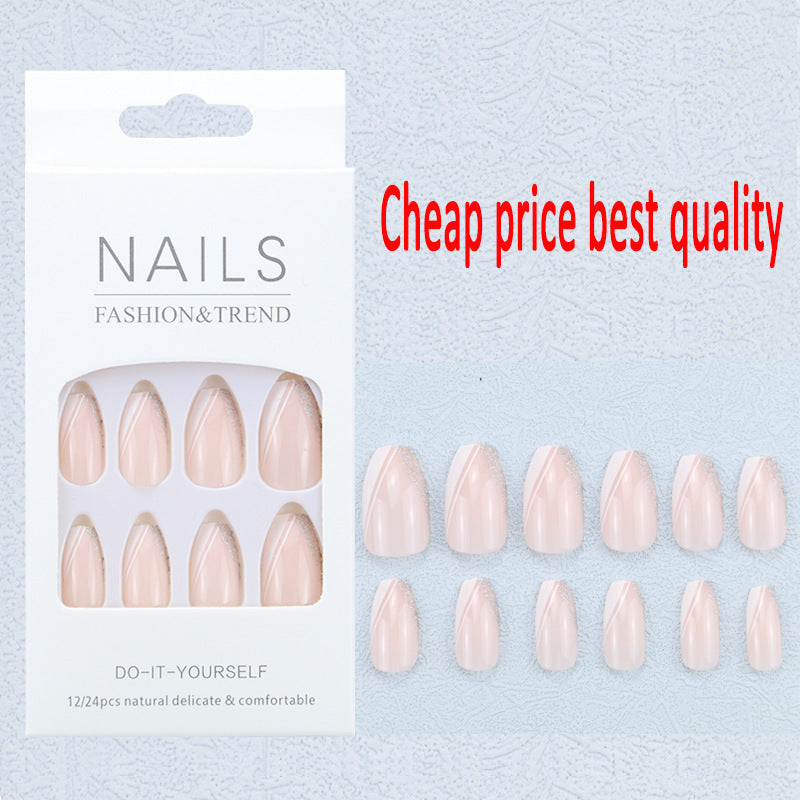 Künstlerisches Grafik Press-On Nagelset Brehn