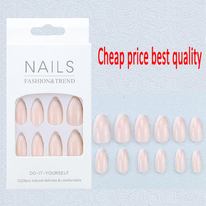 Künstlerisches Grafik Press-On Nagelset Brehn