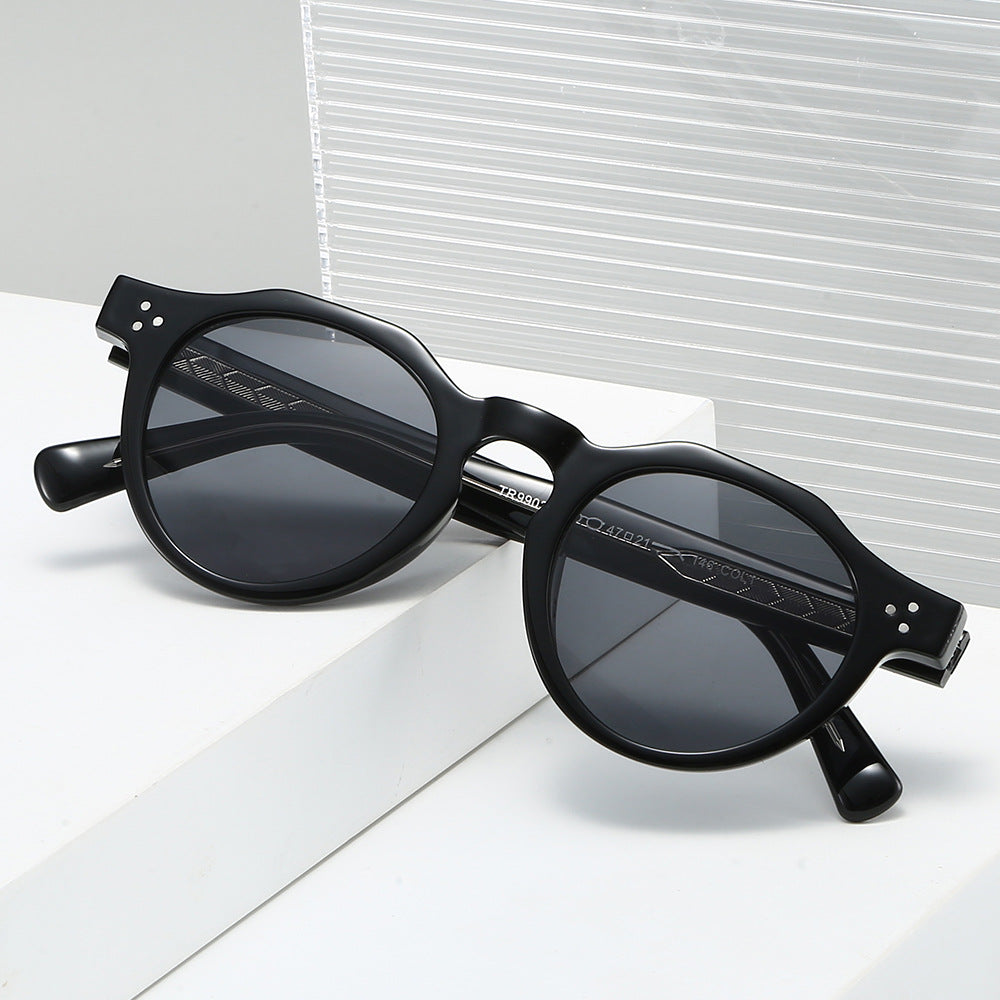 Damen Stilvolle Sonnenbrille im innovativen achteckigen Design Brehn