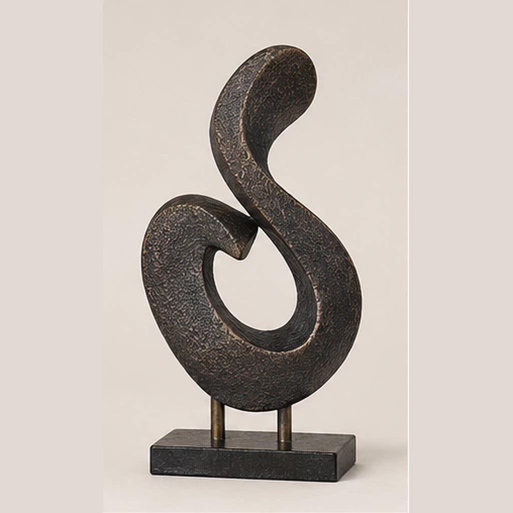 Abstrakte moderne dekorative Skulptur