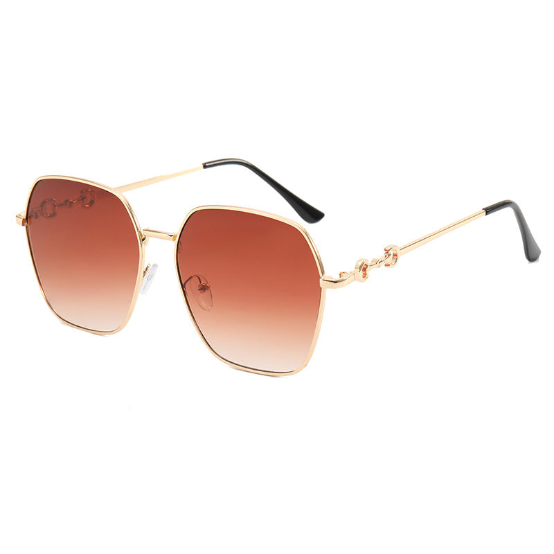 Damen geometrische Oversized Sonnenbrille Brehn