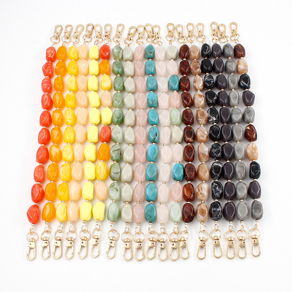 Chunky Beaded Brillen Kette Brehn