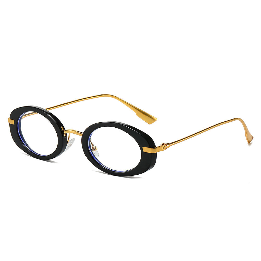 Vintage ovale Sonnenbrille mit Metallelementen Brehn