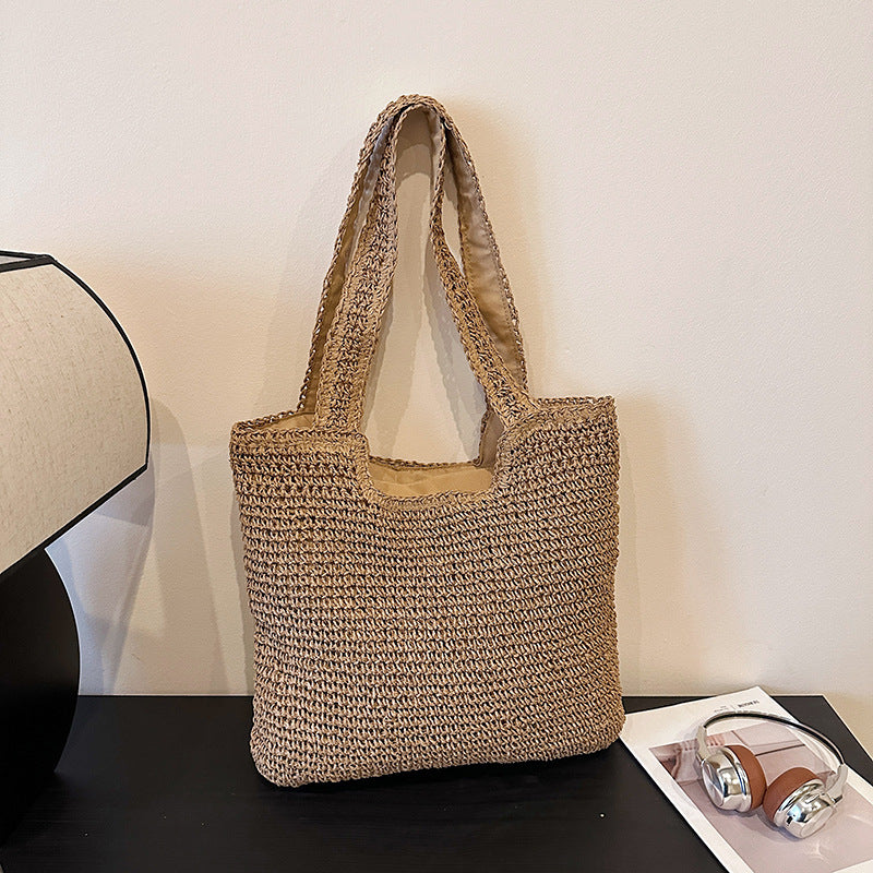 Handgefertigte natürliche Strohtasche