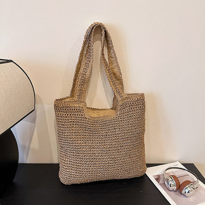 Handgefertigte natürliche Strohtasche