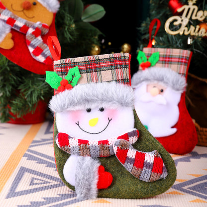 Weihnachtlicher Stoffsocken Brehn