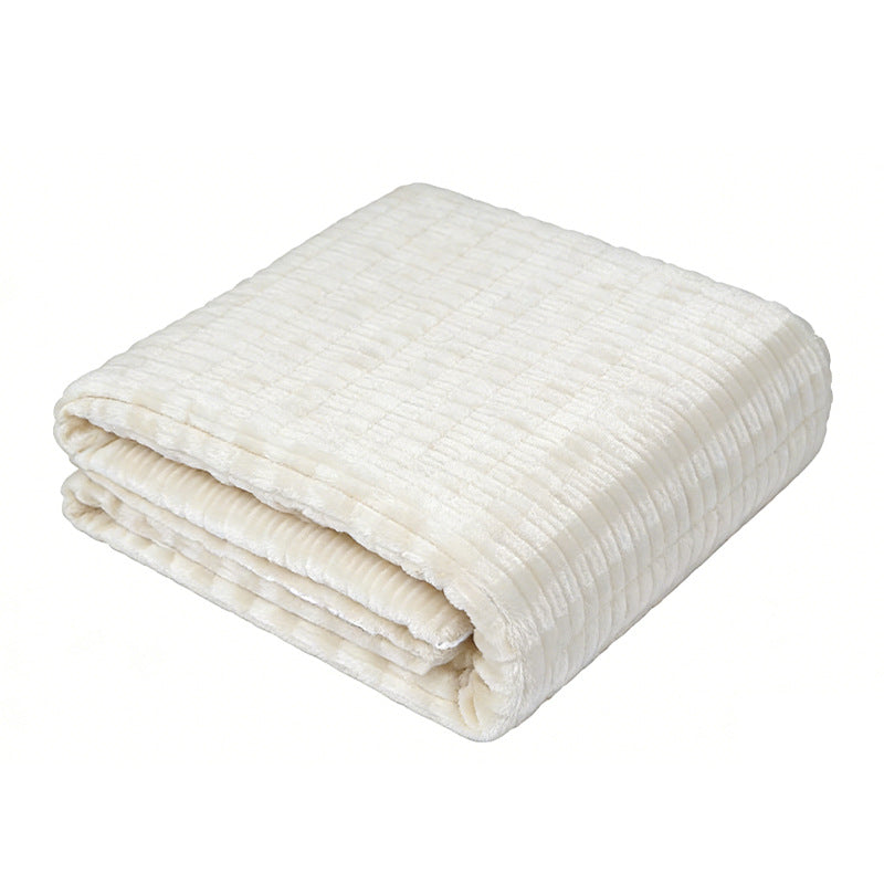 Damen luxuriöse Plüsch-Decke mit texturiertem Design Brehn
