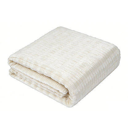 Damen luxuriöse Plüsch-Decke mit texturiertem Design Brehn