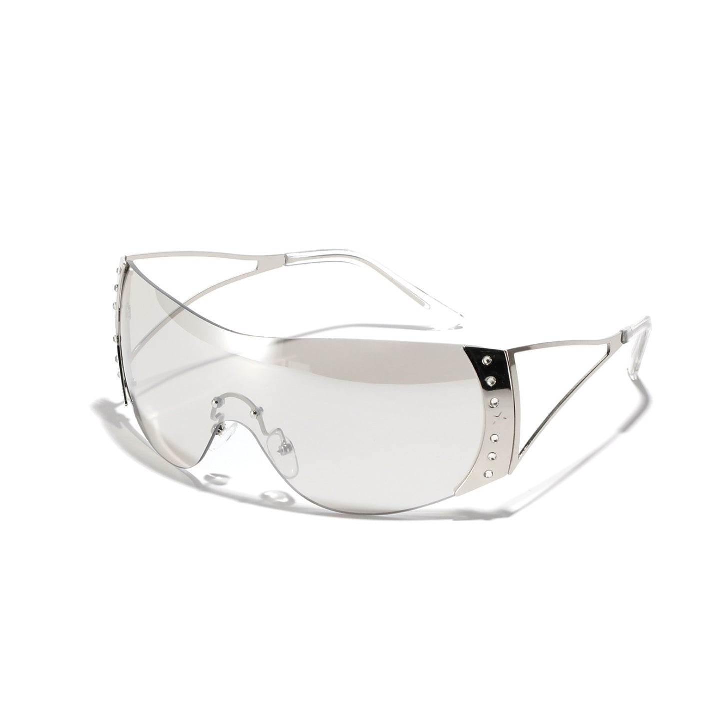 Damen futuristische Sonnenbrille mit stilvollem Rahmen und hochgradigem UV-Schutz Brehn