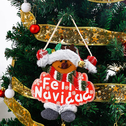 Festliche Weihnachtsbaumdekoration mit Schneemann-Motiv Brehn