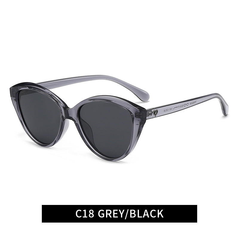 Damen Cat-Eye Sonnenbrille mit modischem und robustem Rahmen Brehn