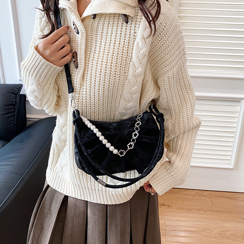 Elegante mit Schleife verzierte Handtasche Brehn