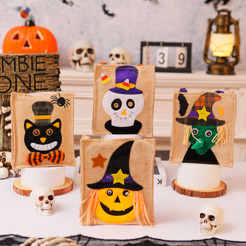 Halloween Einkaufstasche mit Katzenmotiv Brehn