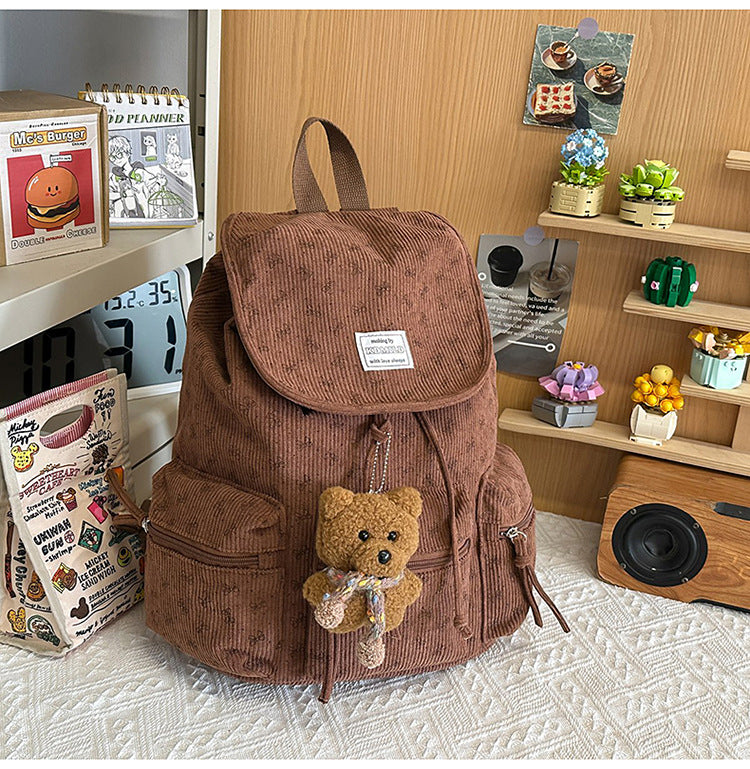 Lässiger Kordelzug Schulrucksack