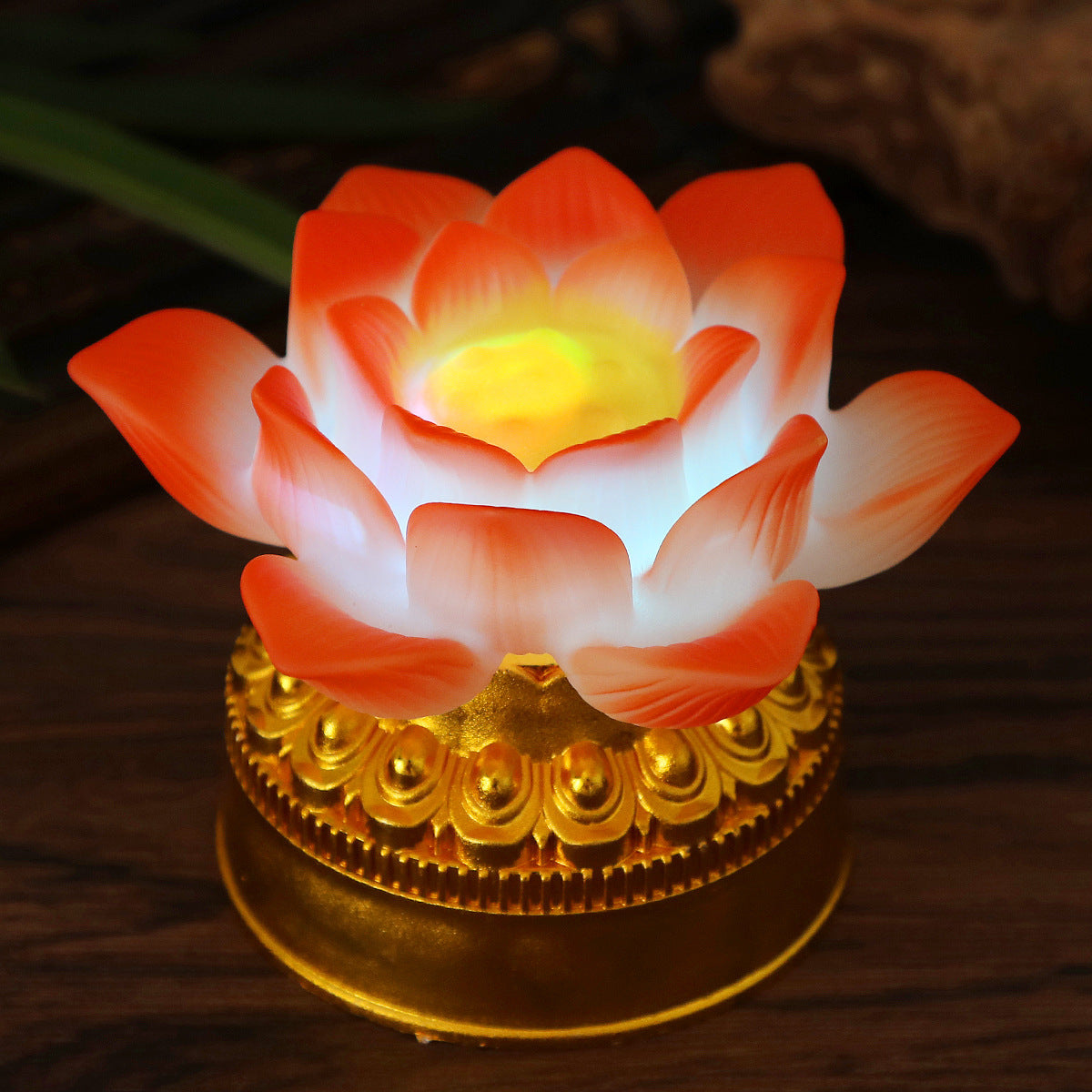 LED Lotusblüten Tischlampe