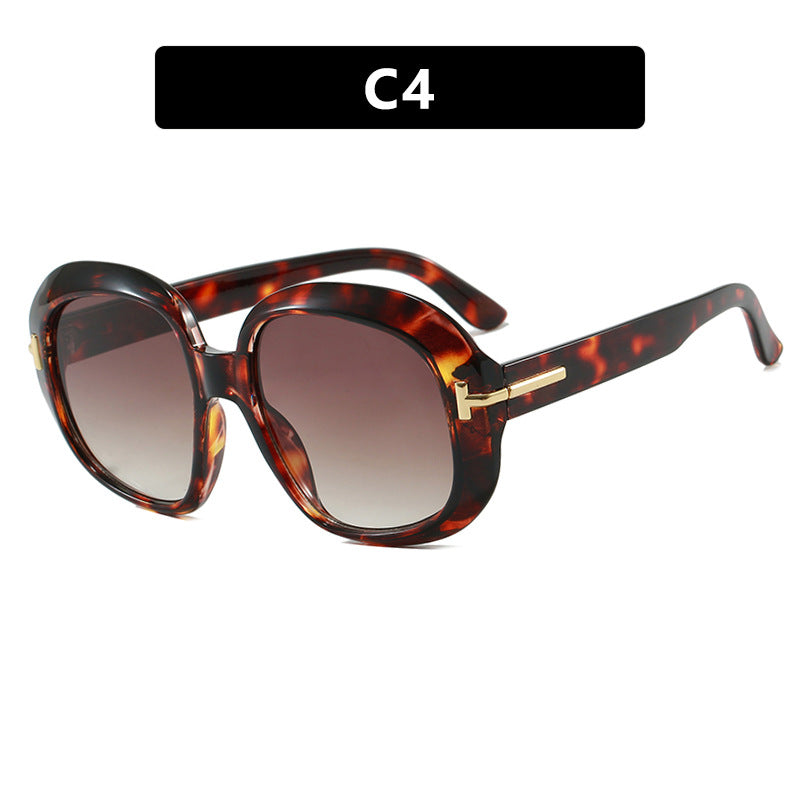 Damen oversized Sonnenbrille mit eleganter Rahmenstruktur und UV-Schutz Brehn