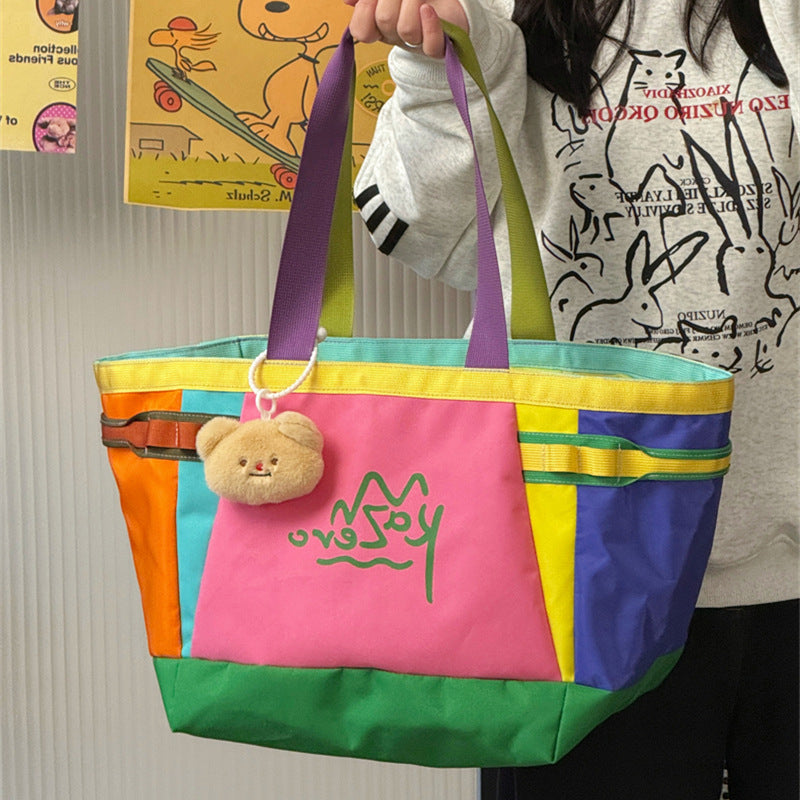 Bunte Canvas Strandtasche Brehn