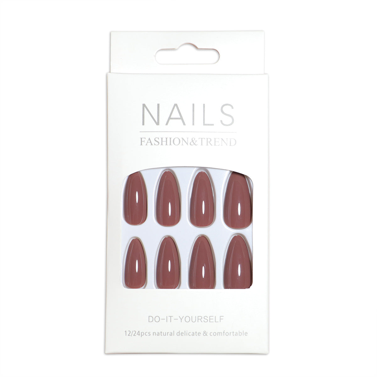 Mandel-förmiger Press-On Nagelset mit DIY Applikator Brehn