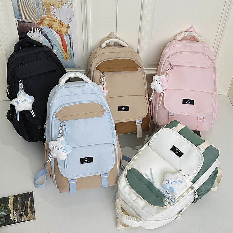 Stilvolles multifunktionales Rucksack mit plüschigem Schlüsselanhänger Brehn