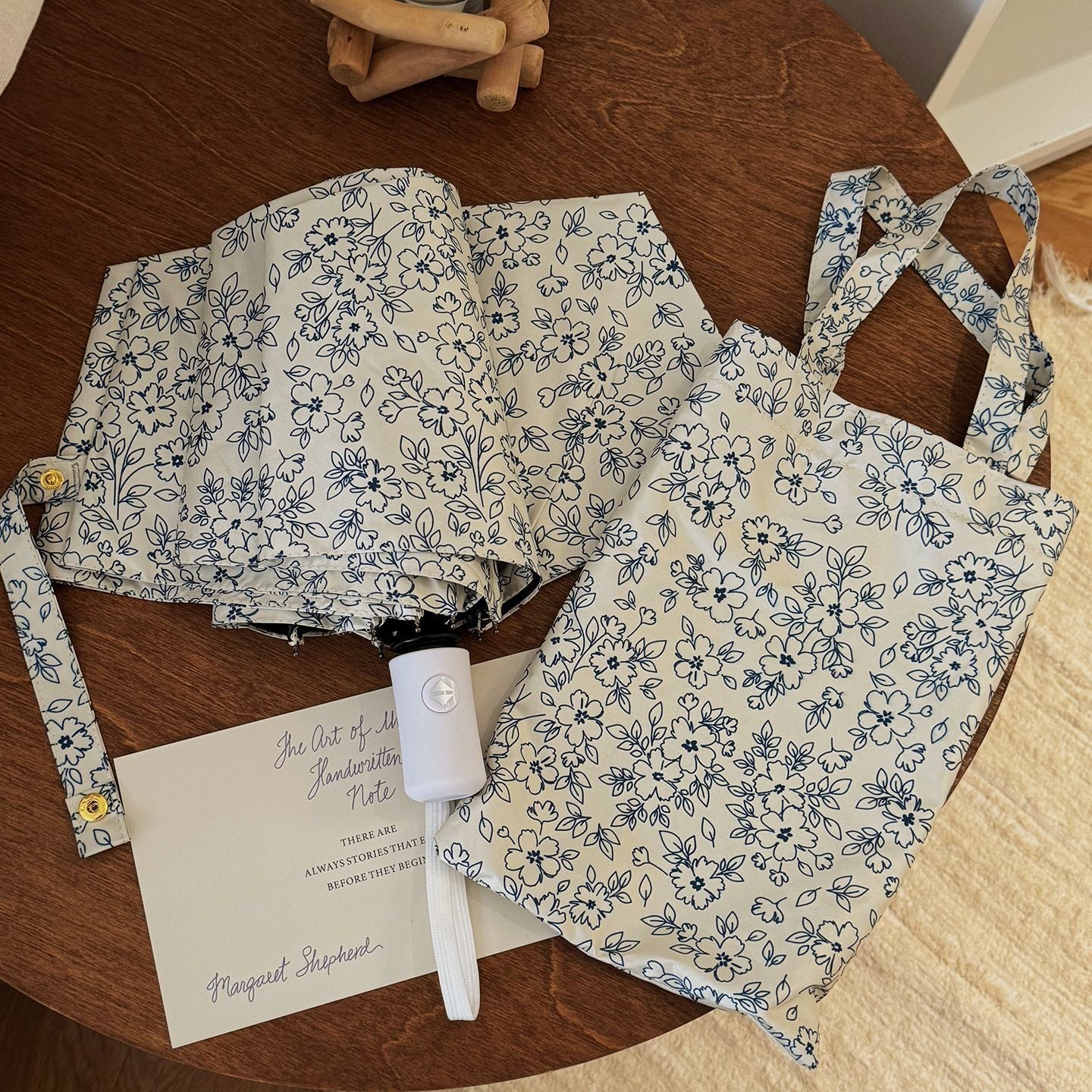 Damen Faltbare Einkaufstasche mit floralem Motiv Brehn