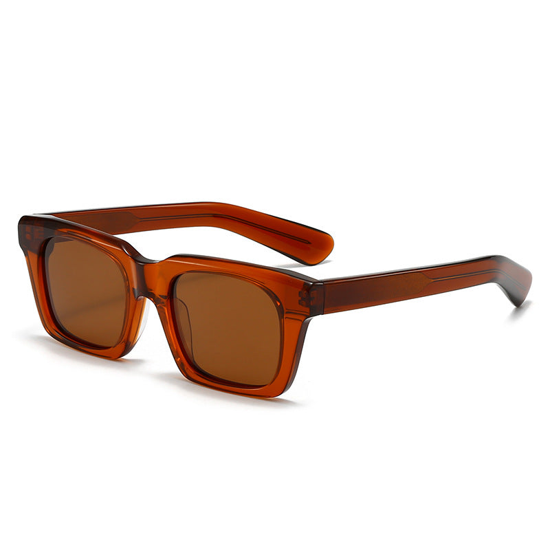 Damen quadratische Sonnenbrille mit klarem Farbverlauf und UV-Schutz Brehn