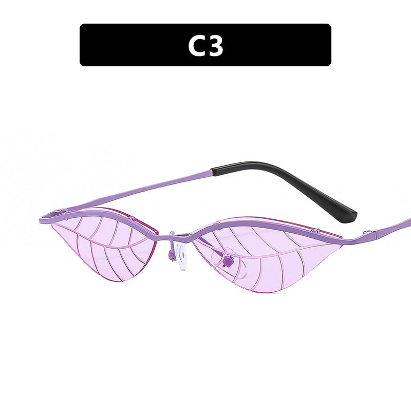 Damen Cat-Eye Sonnenbrille mit innovativem Blattdesign Brehn
