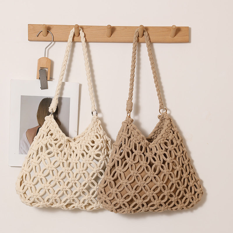 Handgefertigte Makramee Schultertasche Brehn