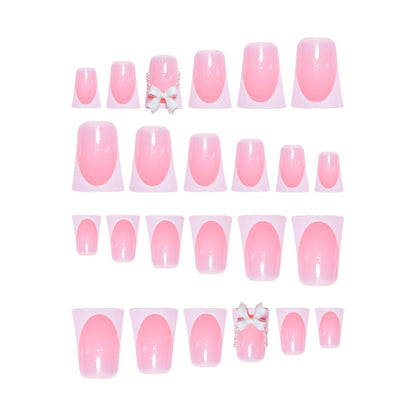 Designer Schleifen-verzierte Nagelkunstverlängerungen Brehn