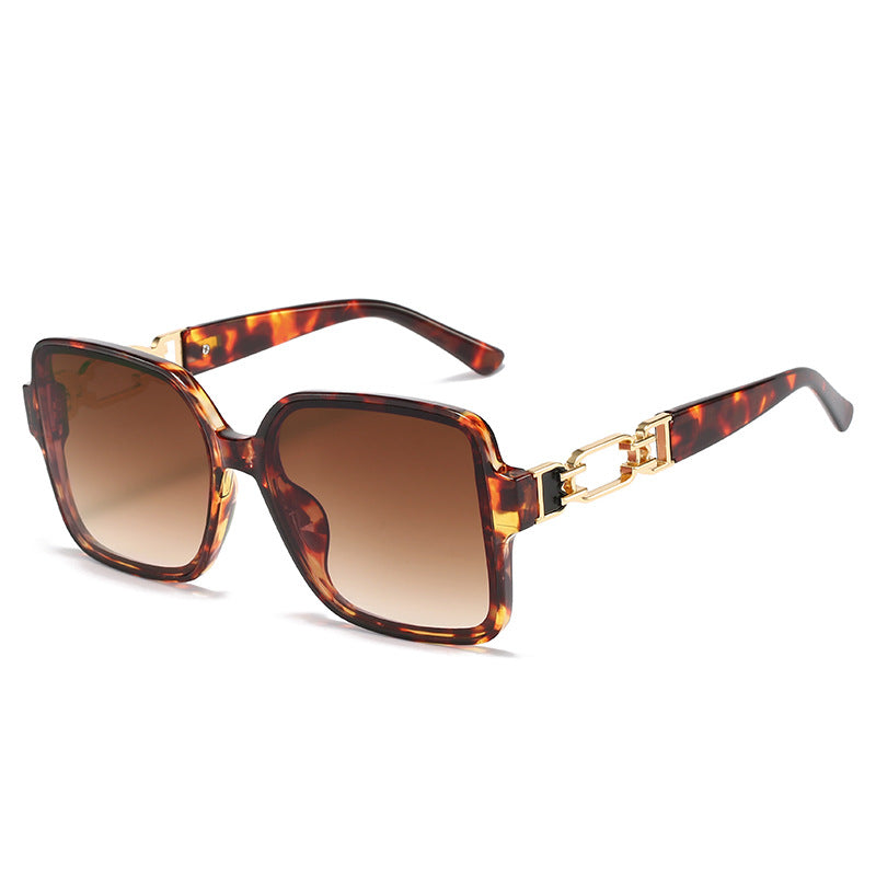 Damen stilvolle quadratische Sonnenbrille mit luxuriösem Schanierdesign Brehn