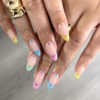 Elegante Französische Spitze Nagelkunst